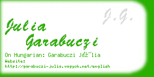 julia garabuczi business card